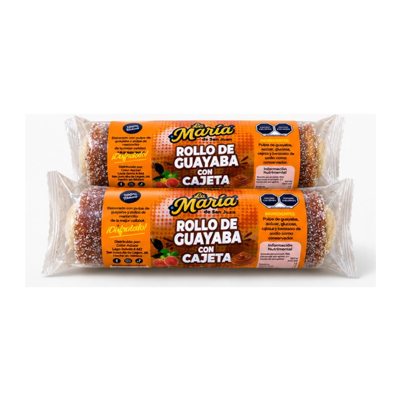 Rollo de Guayaba Mini de Cajeta