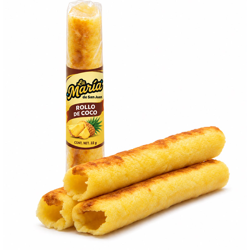 Rollito de Coco Display Amarillo